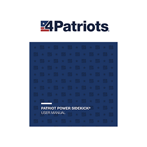 4Patriots Patriot Power Sidekick 300W 297.6Wh (newest) User Manual