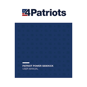 4Patriots Patriot Power Sidekick 300W 299Wh User Manual