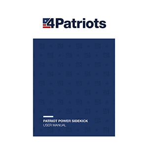 4Patriots Patriot Power Sidekick D320 300W 299Wh (old) User Manual