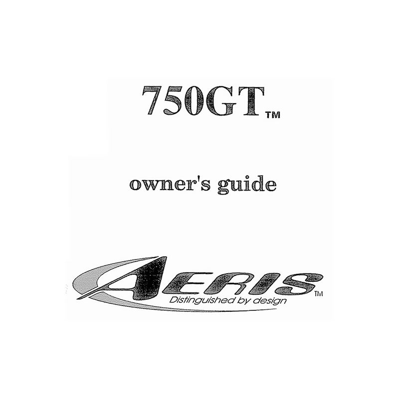 Aeris 750GT Dive Computer Owner's Guide