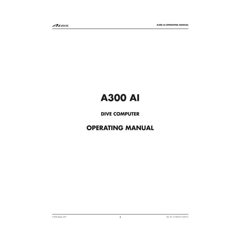 Aeris A300 AI Dive Computer Operating Manual