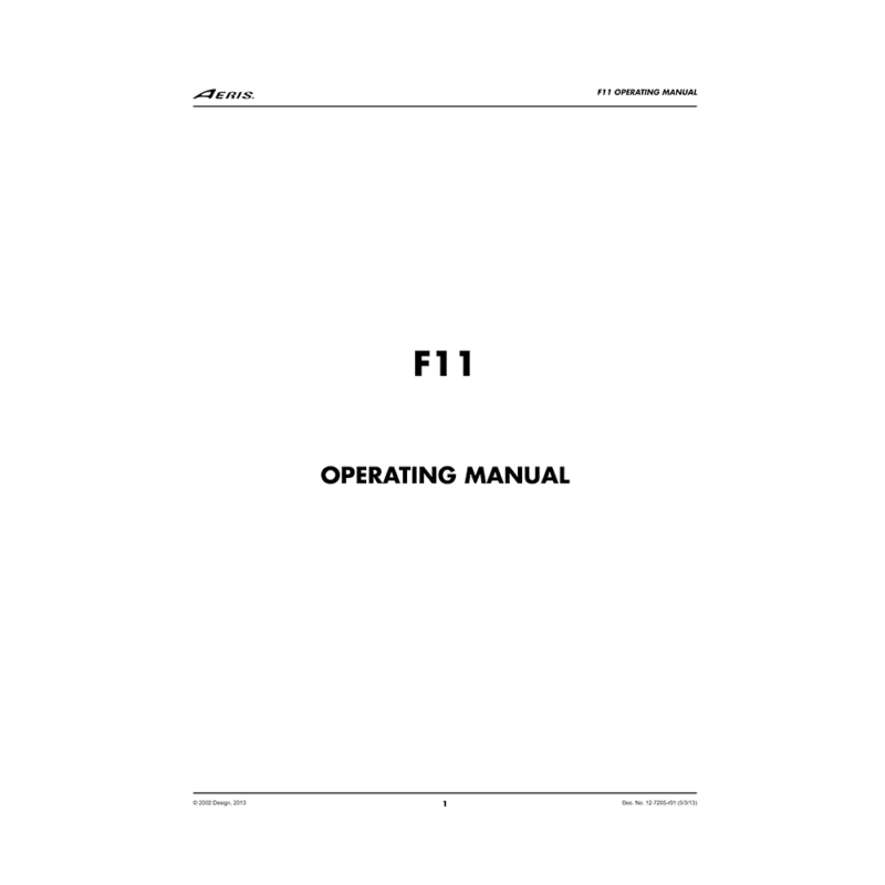Aeris F11 Freediving Computer Operating Manual