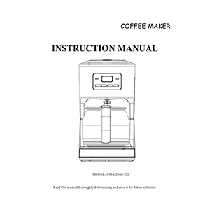 Aicok CM4329AF-GS Coffee Maker Instruction Manual