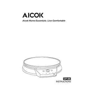 Aicok CP-06 Crepe Maker Instruction Manual