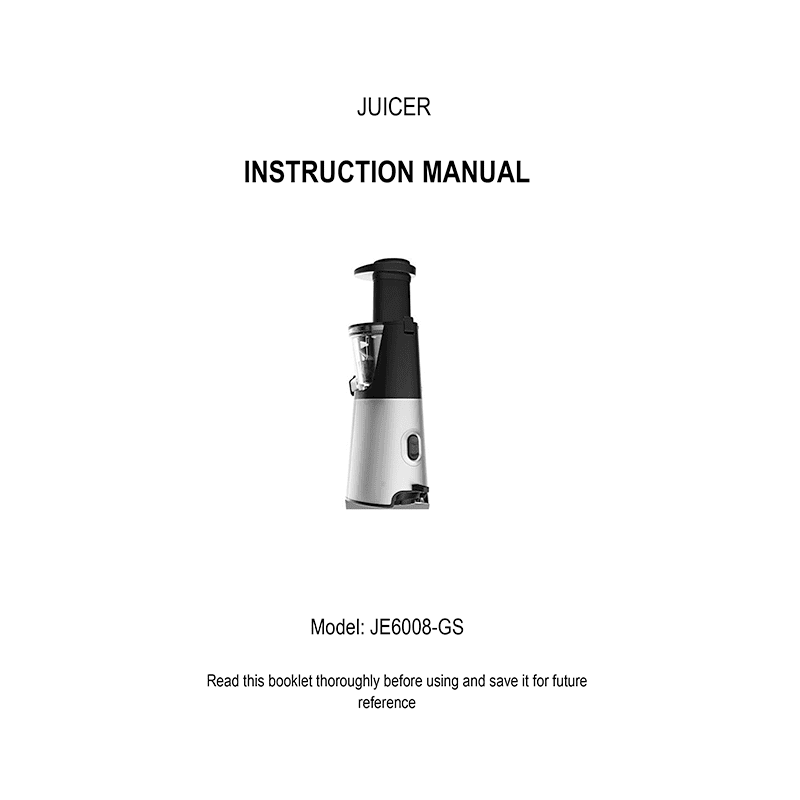 Aicok JE6008-GS Slow Masticating Juicer Instruction Manual