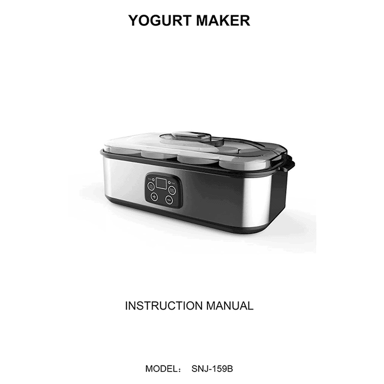 Aicok SNJ159B Automatic Yogurt Maker User Manual