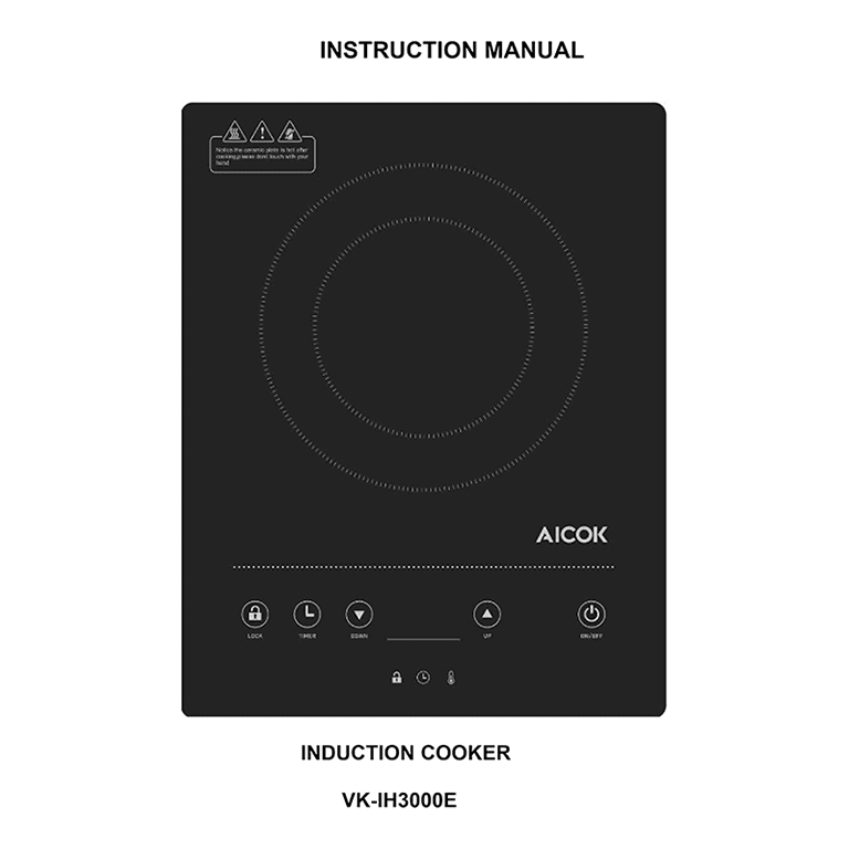 Aicok VKIH3000E Induction Cooker User Manual