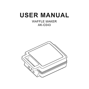 Fohere AK-C043 Waffle Maker User Manual