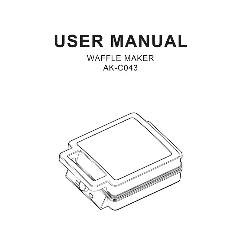 Fohere AK-C043 Waffle Maker User Manual