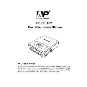 ALLPOWERS S200 Portable Power Station User Manual