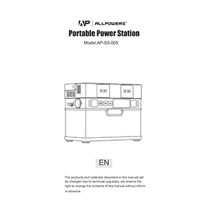 ALLPOWERS S300 Portable Power Station User Manual