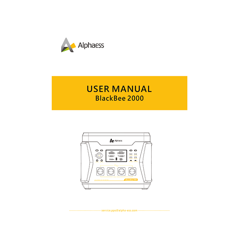 AlphaESS BlackBee 2000 Portable Power Station User Manual