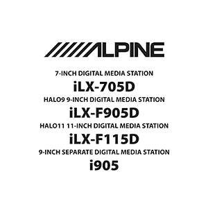 Alpine iLX-705D Digital Media Station Owner's Manual