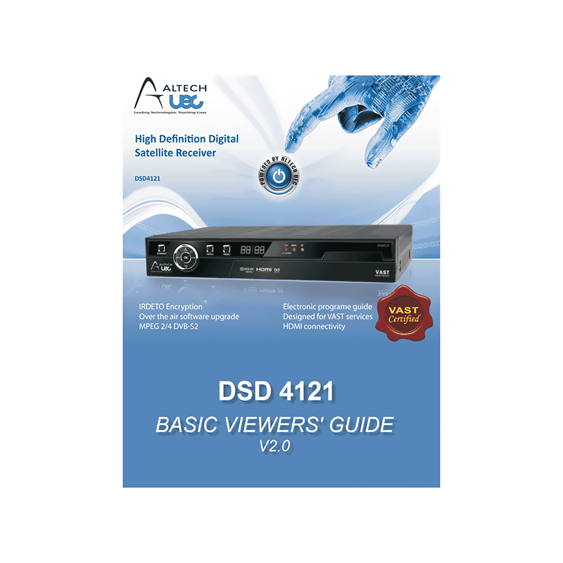 Altech UEC DSD4121 Satellite Receiver User Manual
