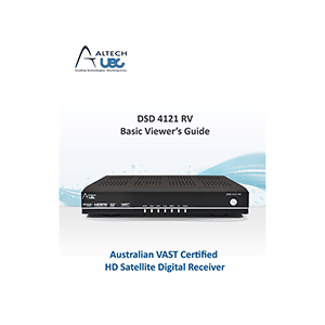 Altech UEC DSD4121RV Satellite Receiver User Manual