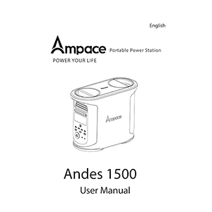 Ampace Andes 1500 Portable Power Station User Manual