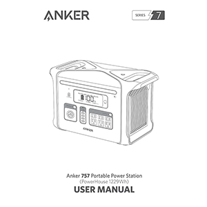 Anker 757 PowerHouse 1229Wh Portable Power Station A1770 User Manual