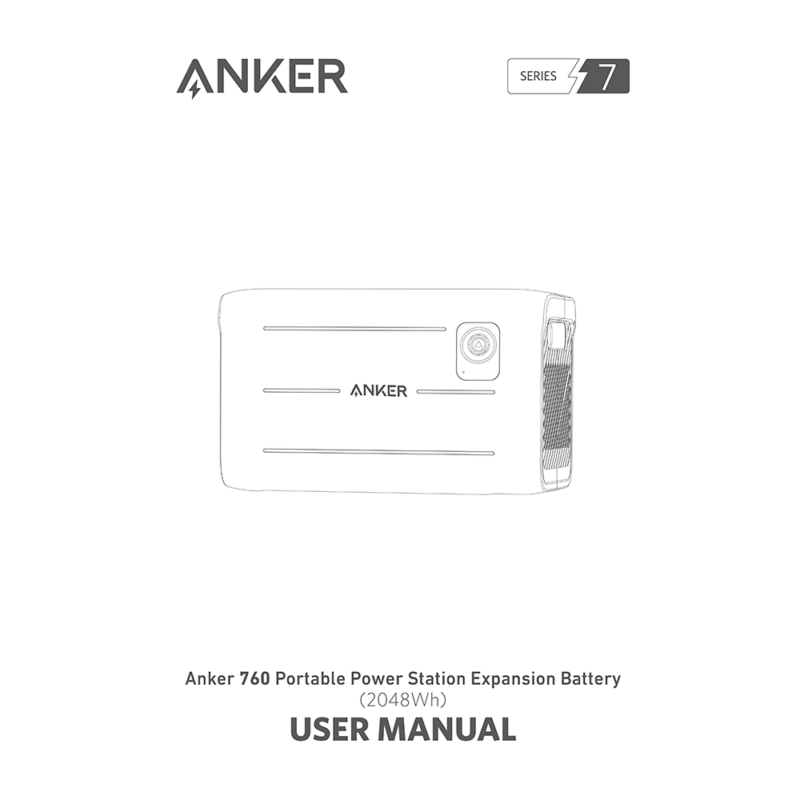 Anker 760 Portable Power Station Expansion Battery User Manual