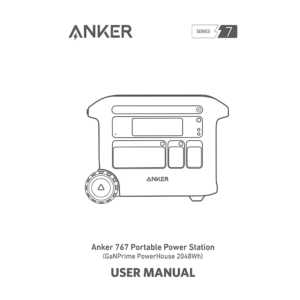 Anker PowerHouse 767 Portable Power Station User Manual
