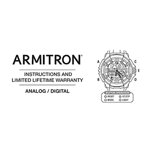 Armitron 20/4942 Analog-Digital Watch Instruction Manual