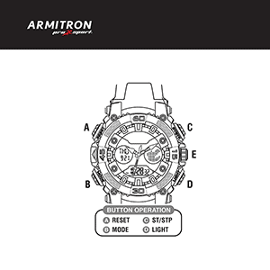 Armitron Dual 20/5108 Analog-Digital Watch Instruction Manual