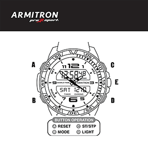 Armitron 20/5226 Analog-Digital Watch Instruction Manual