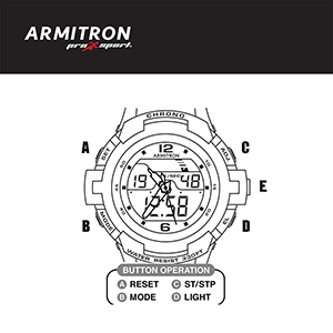 Armitron 20/5228 Analog-Digital Watch Instruction Manual