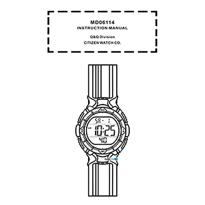 Armitron 40/8159 Digital Watch Instruction Manual