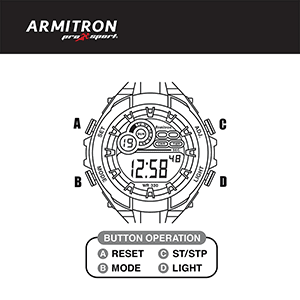 Armitron 40/8188 Digital Watch Instruction Manual