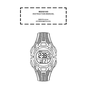 Armitron 40/8189 Digital Watch Instruction Manual