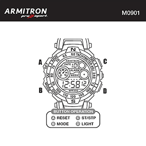 Armitron 40/8231 All-Sport/Pro Sport Digital Watch Instruction Manual