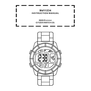 Armitron 40/8253 Digital Watch Instruction Manual