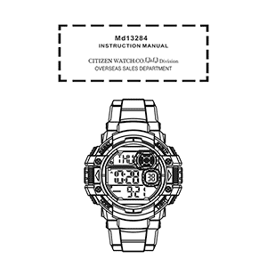 Armitron 40/8309 Digital Watch Instruction Manual