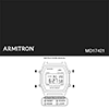Reloj Armitron 40/8485bkgp Sport Retro Retro Digital Crono Color De La Correa Dorado Color Del Bisel Acero Inoxidable Color Del Fondo Gris