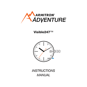 Armitron Adventure Ray Visible247 AD/1005 Watch Instruction Manual