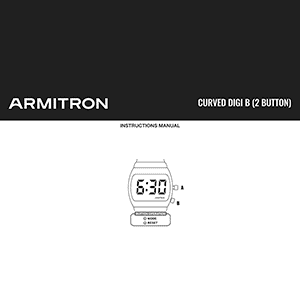 Armitron Griffy 40/8475 Digital Watch Instruction Manual