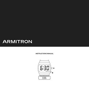 Armitron Tetra 40/8488 Digital Watch Instruction Manual