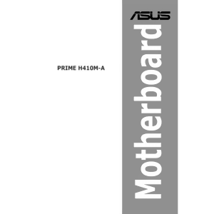 Asus Prime H410M-A Motherboard User Manual