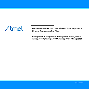 ATmega168A Atmel Microcontroller Data Sheet