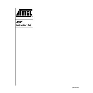 0856C ATMEL AVR Instruction Set Data Sheet