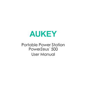 Aukey PowerZeus 500 Portable Power Station User Manual