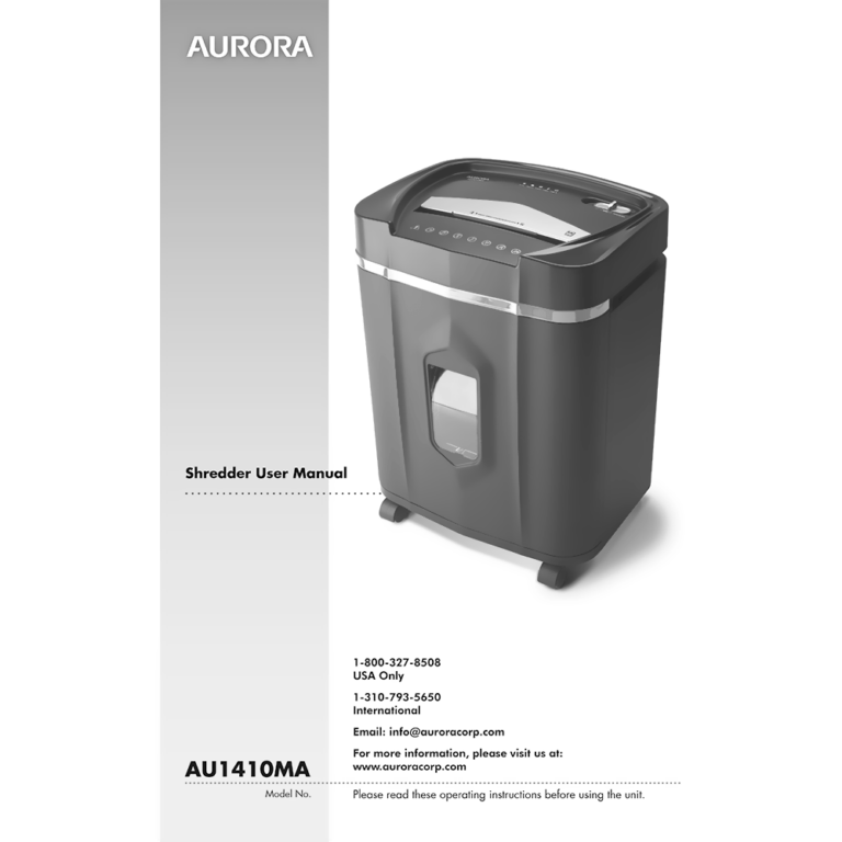 User manuals for Pen+Gear paper/credit card shredders