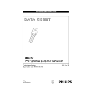 BC327 Philips PNP General Purpose Transistor Data Sheet
