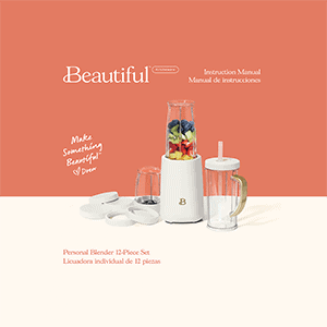 Beautiful 12 Piece Personal Blender Instruction Manual