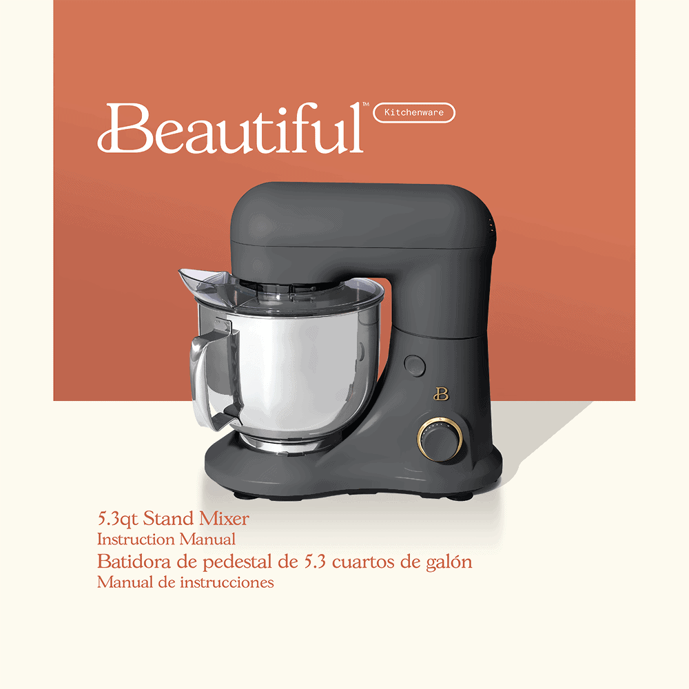 5.3QT Tilt-Head Stand Mixer – Beautiful™