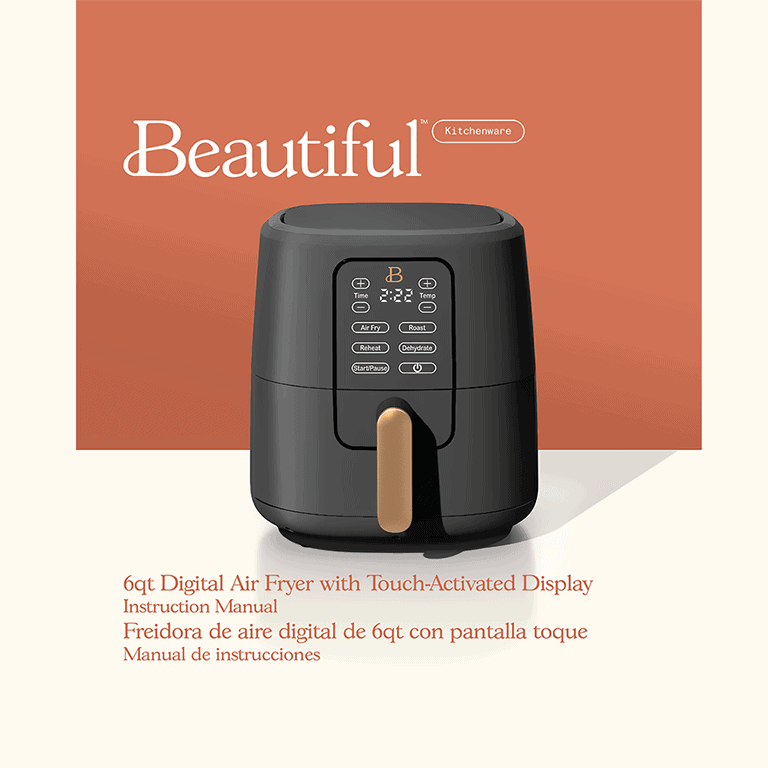 Beautiful 6quart Digital Air Fryer User Manual