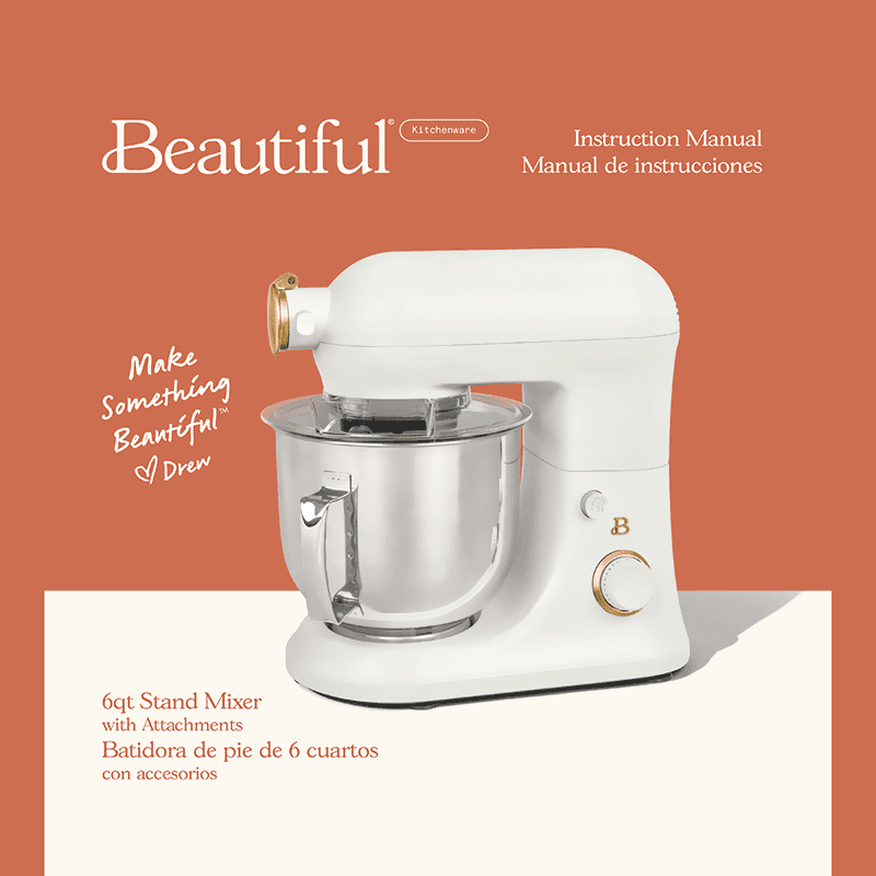 Instruction manual for Beautiful 8-quart 10-in-1 Multicooker (by Drew Barrymore)