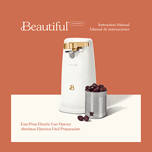 Beautiful Easy-Prep Electric Can Opener Instruction Manual