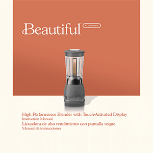 Beautiful High Performance Blender Instruction Manual