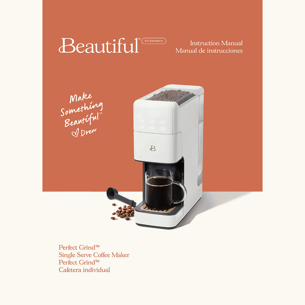 Beautiful Perfect Grind Programmable Single Serve Coffee Maker Instruction Manual